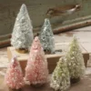 Bethany Lowe Pastel Flea Market Bottle Brush Trees 2 Bethany Lowe Pastel Flea Market Bottle Brush Trees