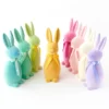 TheHolidayBarn.com Pastel Flocked Bunny Rabbit, 16" New!