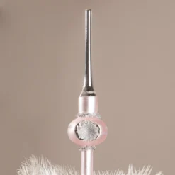 Bethany Lowe Pink Indent Tree Topper, Small