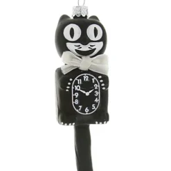 Cody Foster Retro Cat Clock Ornament