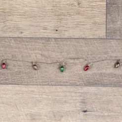 Ragon House Retro Christmas Light Bulb Garland, Mini