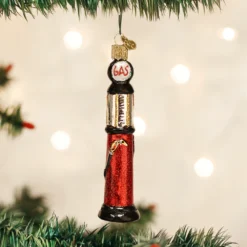 Old World Christmas Retro Cylinder Gas Pump Ornament