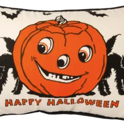 Primitives By Kathy Retro Happy Halloween Pillow New!