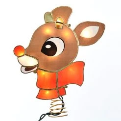 Kurt Adler Rudolph The Red Nosed Reindeer Tree Topper