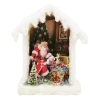 Seasons Of Cannon Falls Christmas Santa Brings Gifts - Shadowbox House