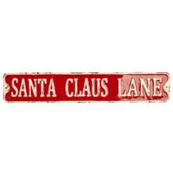 Raz New! Santa Claus Lane Street Sign