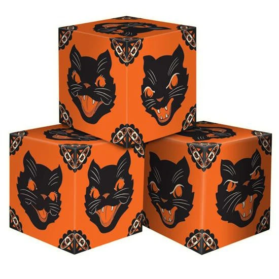 Beistle Sassy Cat Party Favor Boxes Beistle Vintage Halloween 3 Beistle Sassy Cat Party Favor Boxes Beistle Vintage Halloween