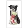 Mary Lake-Thompson Scruffy's Christmas Stocking Treats Flour Sack Towel 1 Mary Lake-Thompson Scruffy's Christmas Stocking Treats Flour Sack Towel