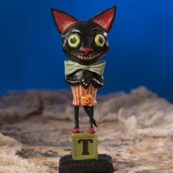 Bethany Lowe Smiley Black Cat New!