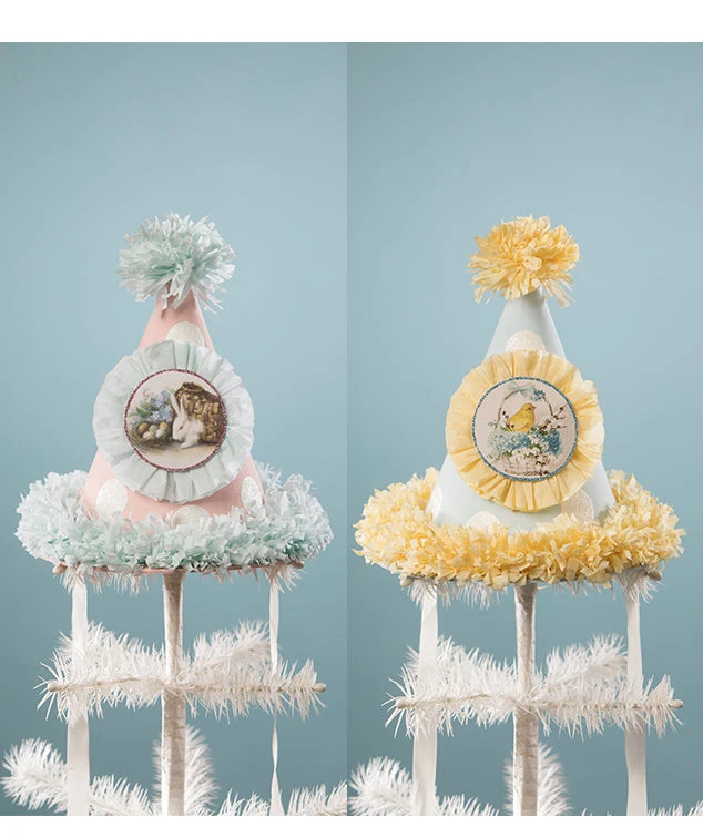 Bethany Lowe Springtime Party Hats New! 3 Bethany Lowe Springtime Party Hats New!