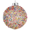 Raz New! Sprinkle Ball Ornament, Set Of 6
