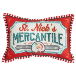 Raz St. Nick's Mercantile Pillow