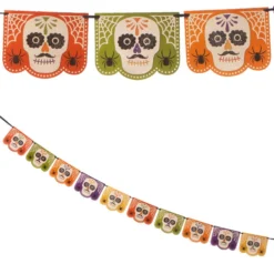 Bethany Lowe Sugar Skull Garland New!