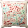 Primitives By Kathy This Way To The North Pole Pillow New! 2 Primitives By Kathy This Way To The North Pole Pillow New!