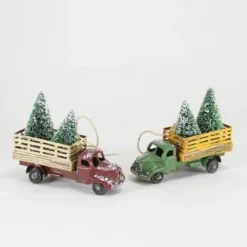 Cody Foster Tin Tree Farm Truck Ornament