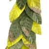 TheHolidayBarn.com New! Flocked Leaf Garland, Variegated Green