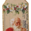 ShiShi Victorian Christmas Postcard Ornament, Santa's Toy Shoppe