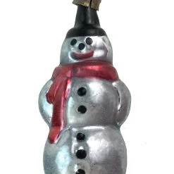 Nostalgie Christbaumschmuck Vintage Patina Small Snowman Ornament Christmas