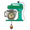 Allen Designs Vintage Green Mixer Clock 1 Allen Designs Vintage Green Mixer Clock