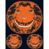 Beistle Vintage Jack-O-Lantern Peel 'N Place Decals Beistle Vintage Halloween 2 Beistle Vintage Jack-O-Lantern Peel 'N Place Decals Beistle Vintage Halloween