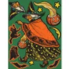 Beistle Beistle Vintage Halloween Vintage Witch Peel 'N Place Decals