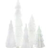 Cody Foster New! White Candy Glass Trees, Large