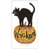 Mary Lake-Thompson Wicked Black Cat On Pumpkin Towel 1 Mary Lake-Thompson Wicked Black Cat On Pumpkin Towel