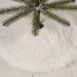 Bethany Lowe Winter Snowflake Tree Skirt, Small
