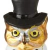 Raz Wise Owl In Top Hat Ornament 1 Raz Wise Owl In Top Hat Ornament